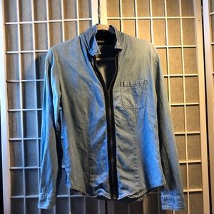 Jean zip up long sleeve